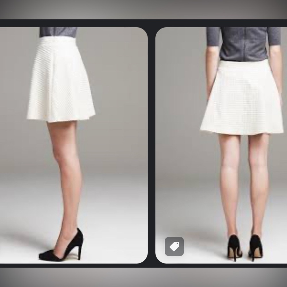 Banana Republic Quilted A-line Skirt Size 10